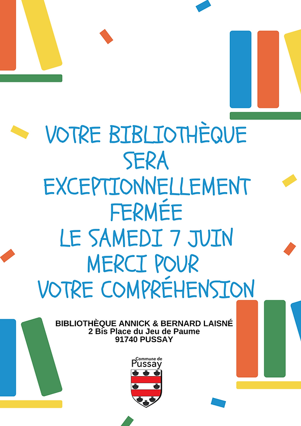 Fermeture biblio